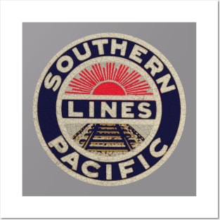 Southern Pacific Lines Railroad USA Posters and Art